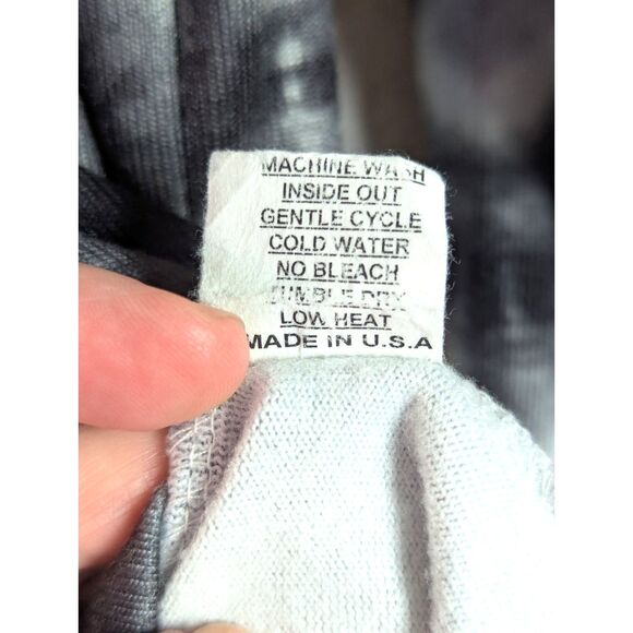 DAVID CLINE Abstract Artsy Soft Fleece Pullover Carbon USA Made Comfort Large - Picture 5 of 5